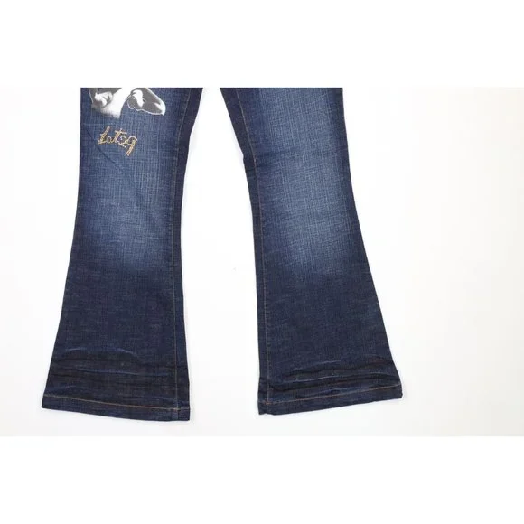 NOS Vintage Y2K Lot 29 Womens Size 13 Looney Tunes Wide Leg Flared Denim Jeans